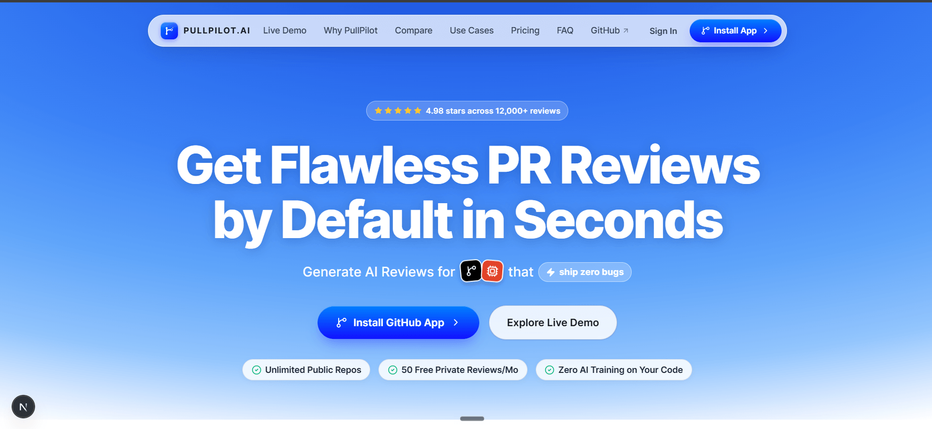AI PR Reviewer screenshot